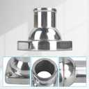 Straight Up Water Neck Aluminum Polished Thermostat Housing Compatible with 1997-up LSx Engines Compatible with Chevy GM Ls1 Ls2 Ls3 Ls7 Ls9 Lsa L76 L92 Engines 4932
