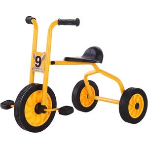 Kids Tricycle for Rider Age 2+, Big Wheel Trike with Rubber Wheels, Preschool Daycare Tricycle Bike, Birthday Toys Gift for Boys and Girls