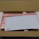 SELEAD Desktop Glass Whiteboard with Organizer, Markers, Eraser - Dry Erase Board Computer Pad Keyboard Stand with Drawer and Holder for Home, School, Office - Black (Black-basic Style)