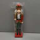 Nutcracker Christmas Decor Nutcracker-Soldier Figures - 14.75H in Christmas Nutcracker Soldier Traditional Wooden Green Nutcrackers Xmas Festive Gifts Farmhouse Dcor for Fireplace Newman House Studio