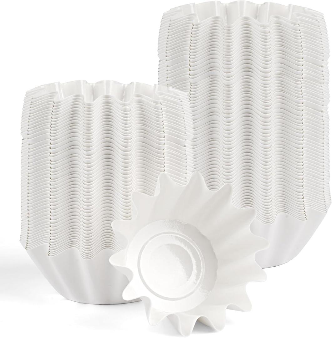 PEASUG 150 Pcs Wax Melt Liners, Wax Melt Warmer Liners, Leakproof & Reusable Wax Melt Cups for Wax Burner, Wax Melters, Candle Warmers, Scented Wax, Plug Warmers, Electric Wax Warmers (White)