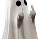 Halloween Ghost Figurine Ghost Decor, 2025 Funny Ghost Statue, Cute Spooky Resin Ghost Statue for Gift Props Tabletop Home Office Desk Decor