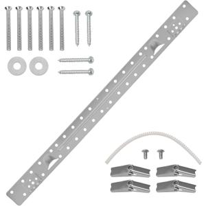 W11025649 AP6245752 Microwave Wall Mount Plate Kit for Whirlpool Kitchen-Aid Maytag Microwave Mounting Bracket W10440498 AP6245752 (with Hardware Screws Bolts)
