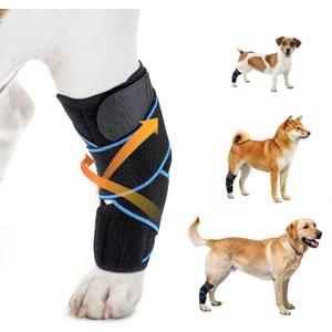 Dog Knee Brace for Back Leg Support, Hock Joint Compression Wrap ACL Brace for Hind Legs – Stabilizing Rear Leg Support for Senior & Overweight Dogs, Ideal for Medium & Large Breeds (M)