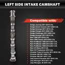 Left Side Intake Camshaft for Jeep, Dodge, Chrysler & Ram 3.6L V6 Models 05184379AH, 5184379AE, 5184379AF, 5184379AD, 5184379AG