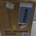 Wall Heater, Space Heater for Bedroom, 1500W PTC Fast Heating Electric Heaters for Indoor Use, 30 Oscillation, Adjustable Thermostat, 24H Timer, Remote Control, Desk or Wall Mounted Heater for Office