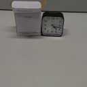 Tinload Small Battery Operated Analog Travel Alarm Clock Silent Non Ticking, Gentle Wake, Ascending Beep Sounds, Snooze, Lighted on Demand, Easy Set(Black)