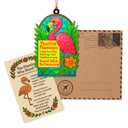 4 x Funny Christmas Flamingo Christmas Ornaments 2026 - Coastal Christmas Ornaments - Beach Ornaments for Christmas Tree - Funny Christmas Ornaments - Christmas Decoration