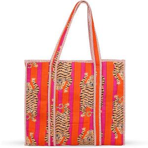 Mycrafts 100% Cotton Lightweight Shoulder Bag Tote Bag Women Reversible and Grocery Bags Stylish Travel Bag & Beach Bag