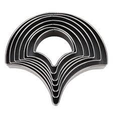 7Pcs Cutting Knife Mould Template Ginkgo Leaves Shape Die DIY Hand Made Leather Hole Punching Tool