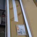 Ideal Pet Products Aluminum Pet Patio Door, Adjustable Height 77-5/8" to 80-3/8", 10-1/2" x 15" Flap Size, White