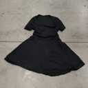 Black Mini Dress Square Neck, Double Lined, 6