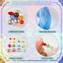636pcs Glass Beads for Jewelry Making Assorted - Mixed Colorful Rainbow Craft Bead Bulk with Holes, Crystal Bead for Suncatchers Faceted Glass Beads for Bracelets Earring Making Birthday Gifts