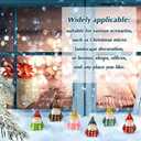 48 Pcs Christmas Mini Gnomes Figurines Miniature Resin Gnomes Figurine Bulk Mini Dwarf Figurine for Goody Bag Stuffers Filler Party Decorations Gifts Micro Garden Landscape Accessories