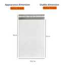 Amazon Basics Poly Bubble Self-Seal Mailers, Water-Resistant, Tear-Resistant, 10.5" x 16", White/Grey, 100-Pack
