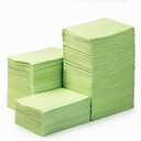 JMU Dental Bibs 250pack, Disposable Tattoo Bibs 3-Ply, Waterproof Tray Covers, 13" x 18", Green