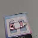 Flash Drive for iPhone 256GB, 4 in 1 USB Type C Memory Stick, Photo Stick External Storage Thumb Drive for iPhone iPad Android Computer, Rose Pink