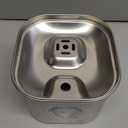 Rantizon Cat Water Fountain, 74oz/2.2L Stainless Steel Pet Water Fountain Dog Water Dispenser, Water Fountain for Cats Inside with Quiet Pump