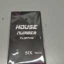 BetLight 6 Inch House Numbers- Modern Floating Stainless Steel Home Address Number Elegant Black Finish,Number 0