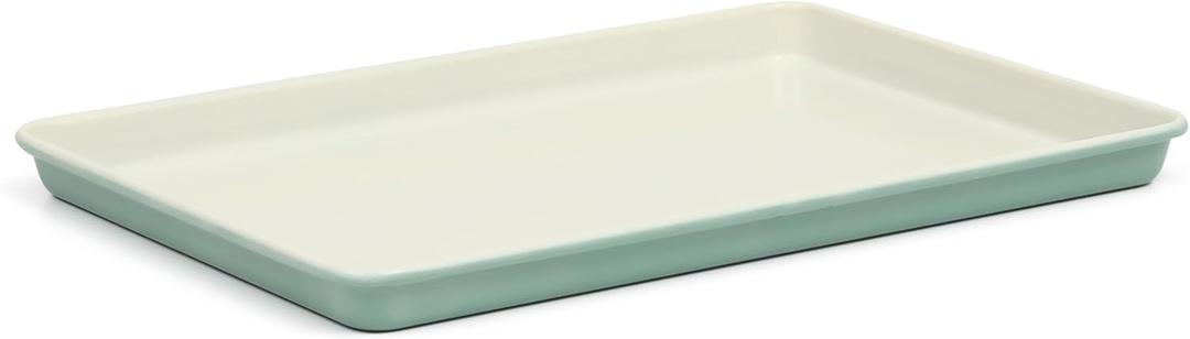 Martha Stewart Gallen 13 x 9 Inch Nonstick Carbon Steel Cookie Sheet - Teal