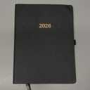 2026 Planner - Weekly and Monthly Planner 2026, Jan.2026 - Dec.2026, 9" x 11", 2026 Calendar Planner with Inner Pocket + Bookmarks+ Leather Hardcover, Black