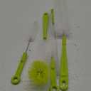 Bottle Cleaning Brush Set - Long Handle Bottle Cleaner for Washing Narrow Neck Beer Bottles, Sports Water Bottles with Straw Brush, Kettle Spout/Lid Cleaner Brushes (Green)