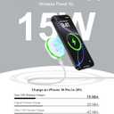Magnetic Wireless Charger 15W Samsung Magsafe Charger for Galaxy S26/S26+/S25 Ultra/S25/S24/S23 Ultra/S22/S21, Fast Charging Wireless Charging Pad Compatible with Google Pixel 10/9/9 Pro/8/8a/7a/7
