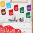 24 Pcs Christmas Pot Holders with Pocket Xmas Potholders Bulk Christmas Oven Mitts Heat Resistant Hot Pad Baking Gift Cookie Bag for Kitchen Baking Cooking (Classic,Vivid)