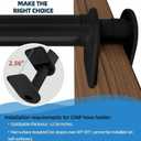CPAP Hose Holder for Bed, Hose Hanger Avoid Buckling and Prevent Blockage, Adjustable Angle Arbitrarily Sleeping Accessories, CPAP Accessories Supplies for Bedside & Sleep, No Punching Required(Black)