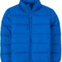 The Children's Place boys Medium Weight Puffer Jacket, Wind, Water-resistant (3X-Large, Blue)