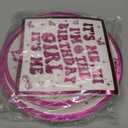 Pink I Tableware, 60 Pcs Music Birthday Decorations
