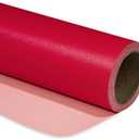 RUSPEPA Red Matte Wrapping Paper - Solid Color Pearly - lustre Paper Perfect for Wedding, Birthday, Christmas, Baby Shower -17 Inches X 32.8 Feet