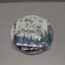 96Pcs Baby It's Cold Outside Winter Wonderland Snowflake Party Plates Supplies - Party Tableware Decorations Disposable Paper Plates Napkins Forks for Birthday Christmas Baby Shower, Serves 24