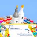 Alcohol Markers 168 Colors - Dual Tip Permanent Markers with Base, Art Drawing Supplies, Color Markers Pens for Adult Kids Gifts, Coloring Painting (168)