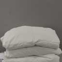 Cosybay Queen Size Feather Down Fiber Comforter - Ultra Fluffy 100% Cotton Duvet Insert, All Season Hotel Luxury Bedding with Corner Tabs, 90"x90" White