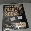 Diabetic Socks for Men,6 Pairs Low Cut Diabetic Neuropathy Socks for Men 9-12/10-13(White+Deep Blue+Blue+Dark Grey+Grey+Black-Large)