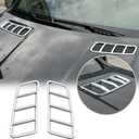 ABS Chrome Engine Roof Hood Sticker Trim For Mercedes Benz ML GL GLE GLS 2013-2017
