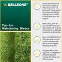 Mulching Mower Blade Compatible with Ryo bi 20 Inch Lawn Mower, Replaces for 635373 33120BDB and 514061-49 (2 Pack)