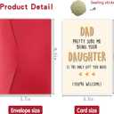 2 x Funny Fathers Day card, Humorous Birthday Card for Dad, Happy Father's Day