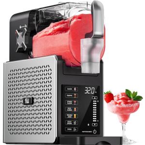 FIII Slushie Machine, 92oz No Ice Needed Slushy Machine for Home, Frozen Drink Maker with 6 Preset Programs, LED Display, Auto Cleaning, Milkshake, Frozen Margaritas, Frapps, and More