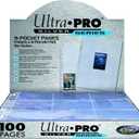 Ultra Pro 9-Pocket Silver Series Page Protector for Standard Size Cards (100ct) (Multi)