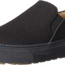 Amazon Essentials Women's Comfortable Slip-on Sneakers (12, Black)