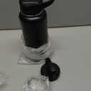 CIVAGO 32 oz Insulated Water Bottle With Straw, Stainless Steel Sports Water Cup Flask with 3 Lids (Straw, Spout and Handle Lid), Wide Mouth Travel Thermal Mug, Black