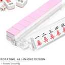Mahjong Racks with Pushers 4PCS Set Majiang Tile Holder Acrylic Mahjong Racks Accessories and Gifts