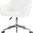Velvet Office Chair Slipcover with Arms,Cover Chair for Vanity,Modern Office Computer Chair Protector,Stretch Wingback Dining Chair Cover Protector for Home Kitchen Living Room