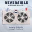 Bionaire Window Fan with Reversible Airflow Blades 3-Speed Settings, Programmable Thermostat, LED Display, Remote Control, Fits 2436" Windows, No Assembly Required
