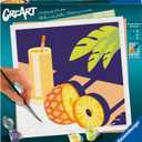 Ravensburger Creart Pineapple Mocktail Paint by Numbers Kit for Adults, 8.74 inches x 8.74 inches