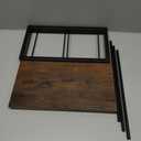 Office Desk Shelf Organizer, Wood Desktop Bookshelf Supplies Storage Rack, Shelf for Top of Desk and Dresser (Brown-2 Tier)