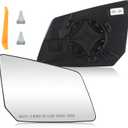 New Passenger Right Side Heated Mirror Compatible With GMC Acadia Chevy Traverse Saturn Outlook Replacement for 15951928, 25990004, 30223, 80223, GM1324119 with Plastic Backing Plate Heated Glass