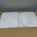 ETERNA Hazmat Suits- 20 Pack Disposable Protective Coveralls with Hood, Zipper, Elastic Wrists, Shoe Covers for Men & Women, Shield from Dirt, Dust, Paint (White, Large)